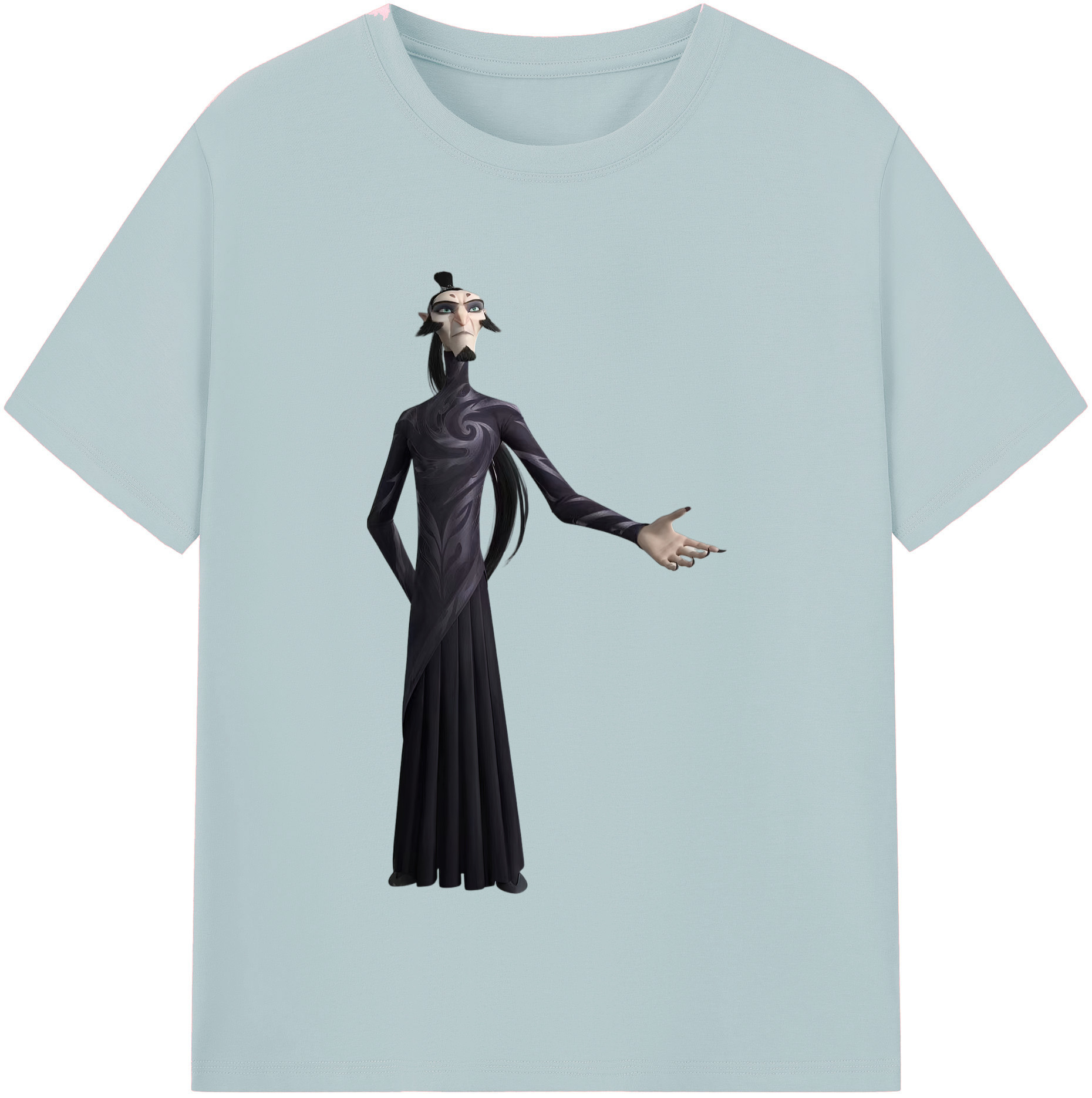（画像用） Ne Zha 2 ナタ 魔童の大暴れ 綿100％半袖Tシャツ（フロントプリント）